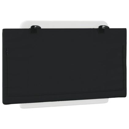 Мека табла за легло Zadar, бяла и черна, 90 см, изкуствена кожа