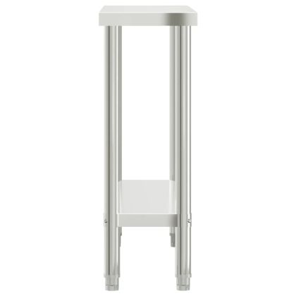 Кухненска работна маса, 110x30x85 см, неръждаема стомана