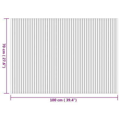 Килим, правоъгълен, натурален, 70x100 см, бамбук