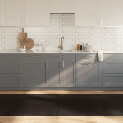 Килим, правоъгълен, тъмнокафяв, 100x300 см, бамбук