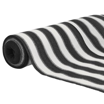 Засенчваща мрежа антрацит и бяло 1,8x25 м HDPE 150 г/м²