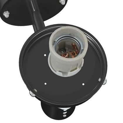 Външна стенна лампа Черно 28 x 25 x 38 см Неръждаема стомана