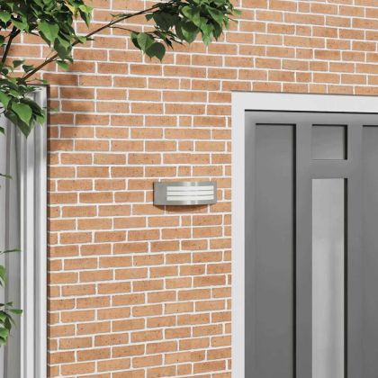 Външна стенна лампа Сребрист 32 x 10 x 10 см Неръждаема стомана