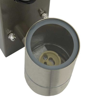 Външна стенна лампа Сребрист 6.5 x 10.5 x 16 см