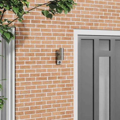 Външна стенна лампа Сребрист 7 x 10 x 22 см Неръждаема стомана