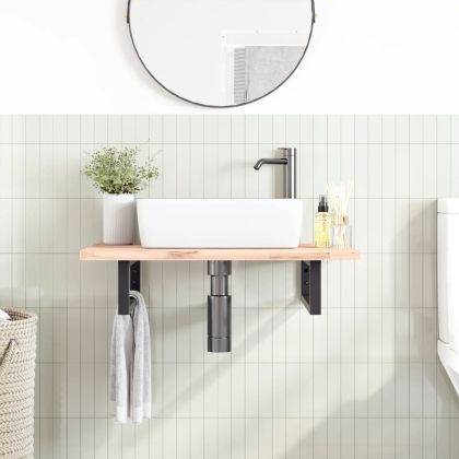 Рафтови скоби за мивка, 2 бр, черен, правоъгълни, стомана