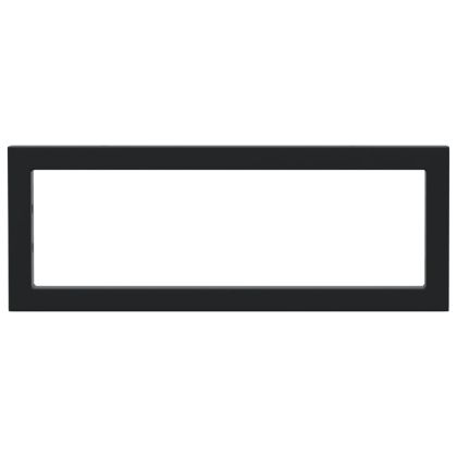 Рафтови скоби за мивка, 2 бр, черен, правоъгълни, стомана