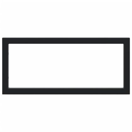 Рафтови скоби за мивка, 2 бр, черен, правоъгълни, стомана