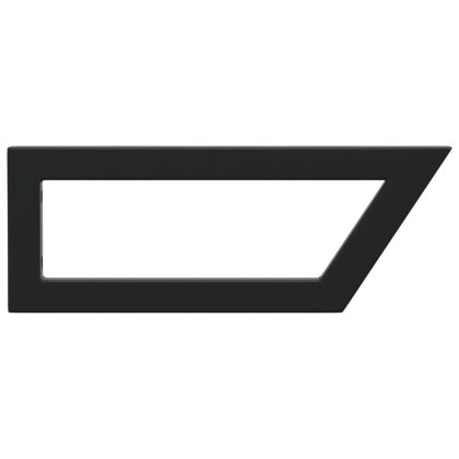 Рафтови скоби за мивка, 2 бр, черен, трапецовидни, стомана