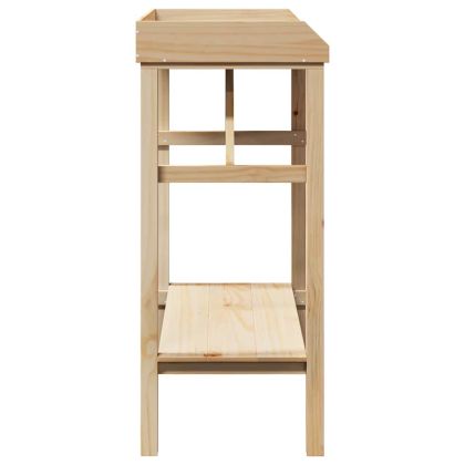 Маса за засаждане с рафт Естествен 75 x 40 x 90 см