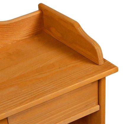 Винен рафт Кафяво 90 x 60 x 30 см Борово дърво масив