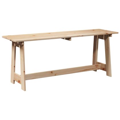 Външна пейка Кафяво 119 x 35 x 47 см Здрава борова дървесина