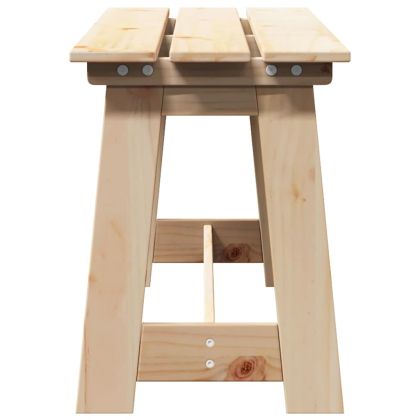 Външна пейка Кафяво 119 x 35 x 47 см Здрава борова дървесина