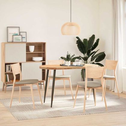 Крака за конзолна маса, конична форма, 4 бр., естествена стомана, 72-73 см, стомана