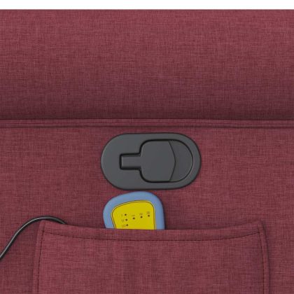 Масажен наклоняем стол, виненочервен, текстил