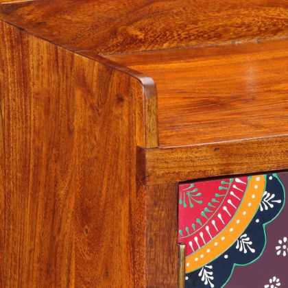 Шкаф за обувки със съхранение с врата Кафяво 55 х 35 х 75 см