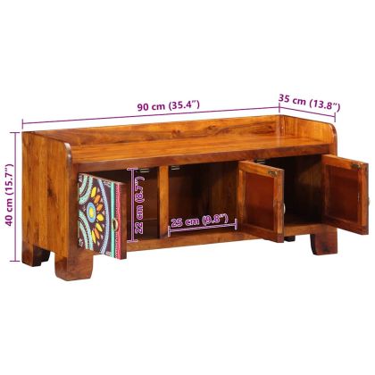 Шкаф за обувки със съхранение Многоцветен 90 x 35 x 40 см