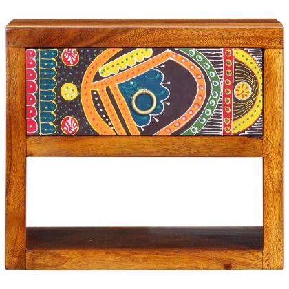 Нощен шкаф Кафяво 40 x 35 x 35 см Акациево дърво масив