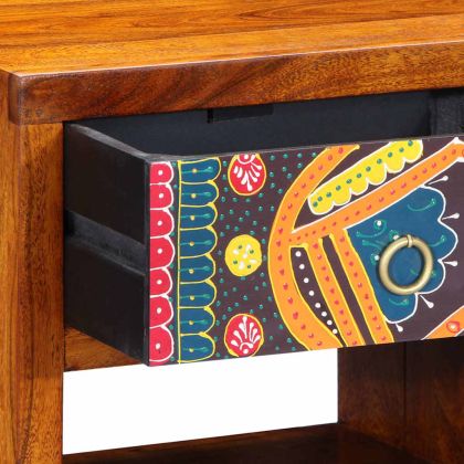 Нощен шкаф Кафяво 40 x 35 x 35 см Акациево дърво масив