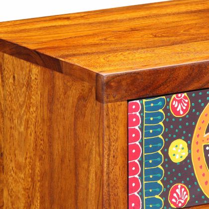 Нощен шкаф 2 pcs Кафяво 40 x 35 x 35 см Акациево дърво масив