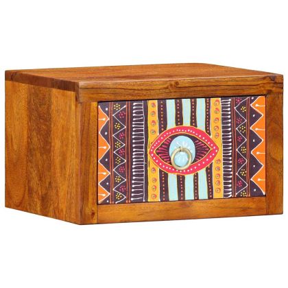 Нощен шкаф 2 pcs Кафяво 35 x 30 x 22 см Акациево дърво масив