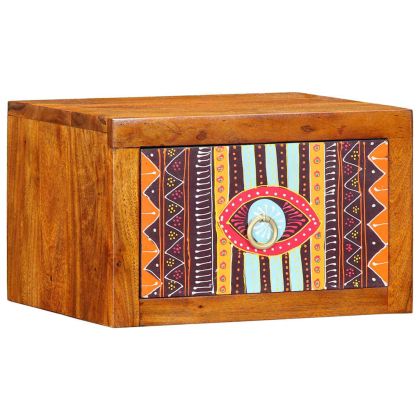 Нощен шкаф 2 pcs Кафяво 35 x 30 x 22 см Акациево дърво масив