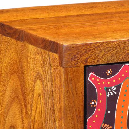 Нощен шкаф Кафяво 35 x 30 x 40 см Акациево дърво масив