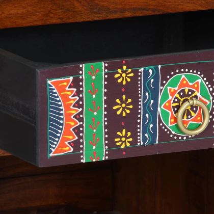 Поставка за телефон с чекмедже Кафяво 40 x 35 x 75 см