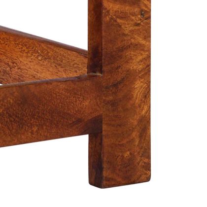 Цветна крайна маса с чекмедже Кафяво 35 x 35 x 75 см