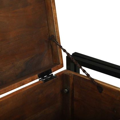 Кутия за съхранение 80 x 50 x 50 см Регенерирано дърво