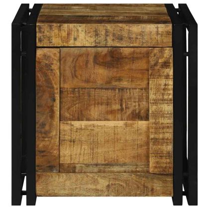 Кутия за съхранение 40 x 40 x 40 cm мангово дърво масив