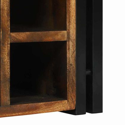 Винен рафт 34.5 x 35 x 39 см Масивна регенерирана дървесина