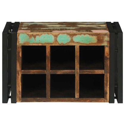 Винен рафт 46 x 35 x 27.5 см Масивна регенерирана дървесина