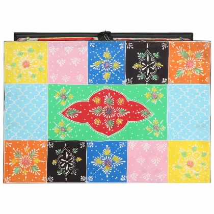 Конзолна маса с рафт със съхранение Многоцветен 50 x 30 x 70 см