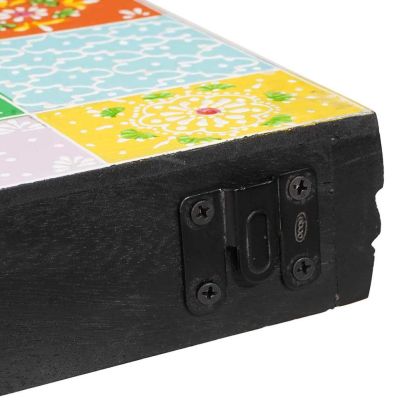 Стенни рафтове с рафт 2 pcs Многоцветен 100 x 20 x 6 cm