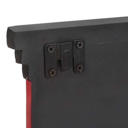 Закачалка за палта Черно 80 x 25 x 2 cm Инженерно дърво