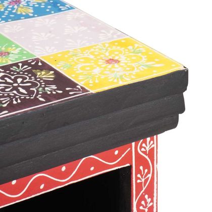 Шкаф с чекмеджета с рафт с врата Многоцветен 30 x 30 x 90 см