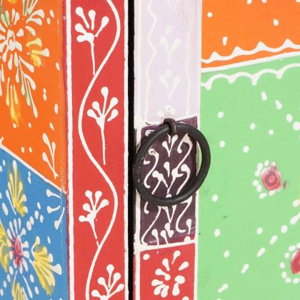 Шкаф с чекмеджета с рафт с врата Многоцветен 30 x 30 x 90 см