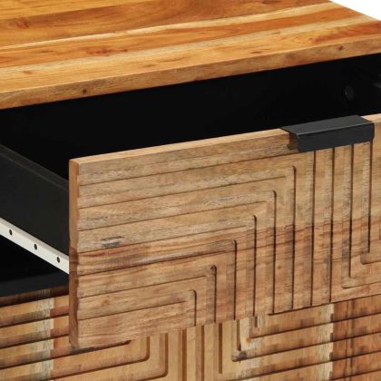 Нощен шкаф Кафяво 50 x 33 x 60 см Масивна акациева дървесина