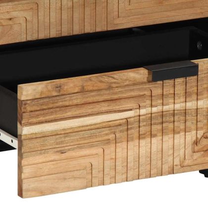 Нощен шкаф Кафяво 50 x 33 x 62 см Масивна акациева дървесина