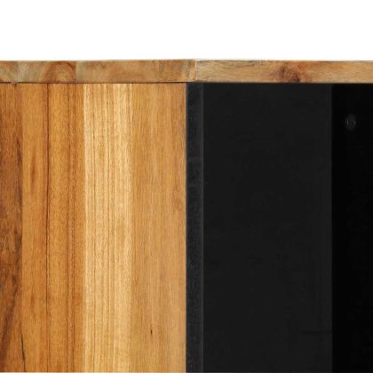 Шкаф за мивка в баня Солидно акациево дърво 38 x 33 x 160 см