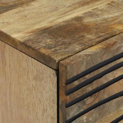 Нощен шкаф Кафяво 40 x 33 x 46 см Масивна акациева дървесина