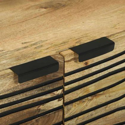 Масичка за кафе Кафяв и черен 80 x 50 x 40 cm