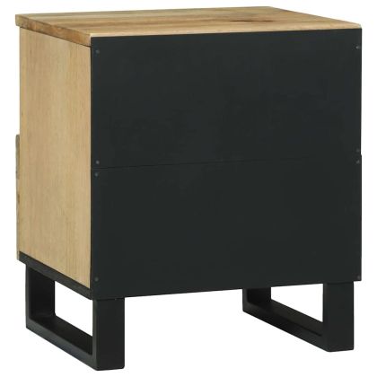 Нощен шкаф Кафяво 40 x 33 x 46 см Масивна акациева дървесина