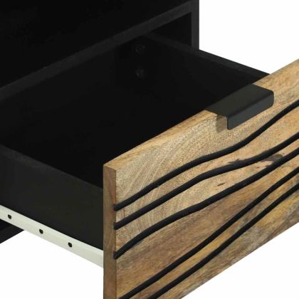 Нощен шкаф Кафяво 40 x 33 x 46 см Масивна акациева дървесина