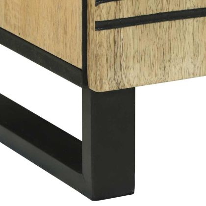 Нощен шкаф Кафяво 50 x 33 x 60 см Масивна акациева дървесина