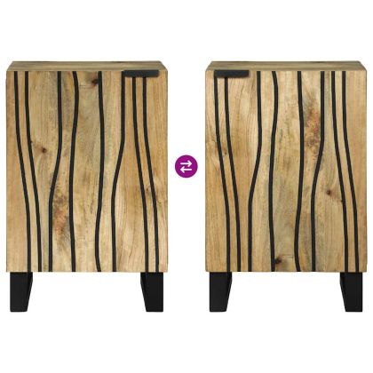 Шкаф за мивка в баня Кафяво 38 x 33,5 x 58 см Инженерно дърво