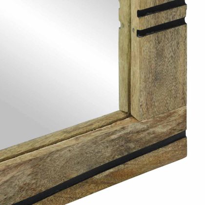 Огледало за баня с огледало Кафяво 70 x 50 x 2,5 см