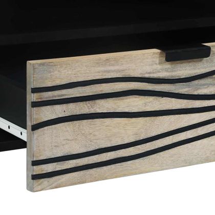 ТВ Единици с чекмедже Бяло 80 x 33 x 46 см Инженерно дърво