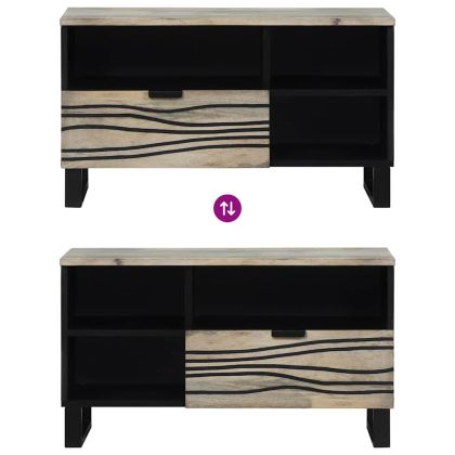 ТВ Единици с чекмедже Бяло 80 x 33 x 46 см Инженерно дърво